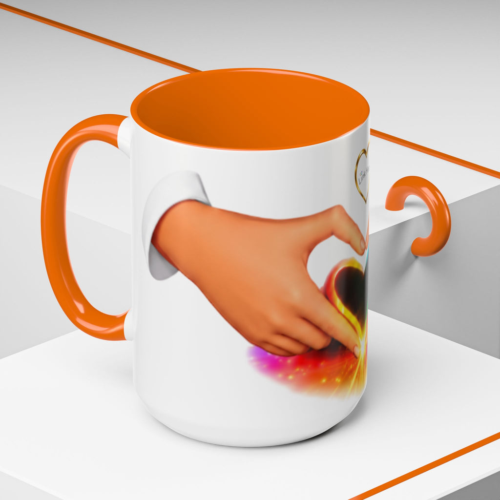 Link Hearts™ - Rainbow Heart Mug.