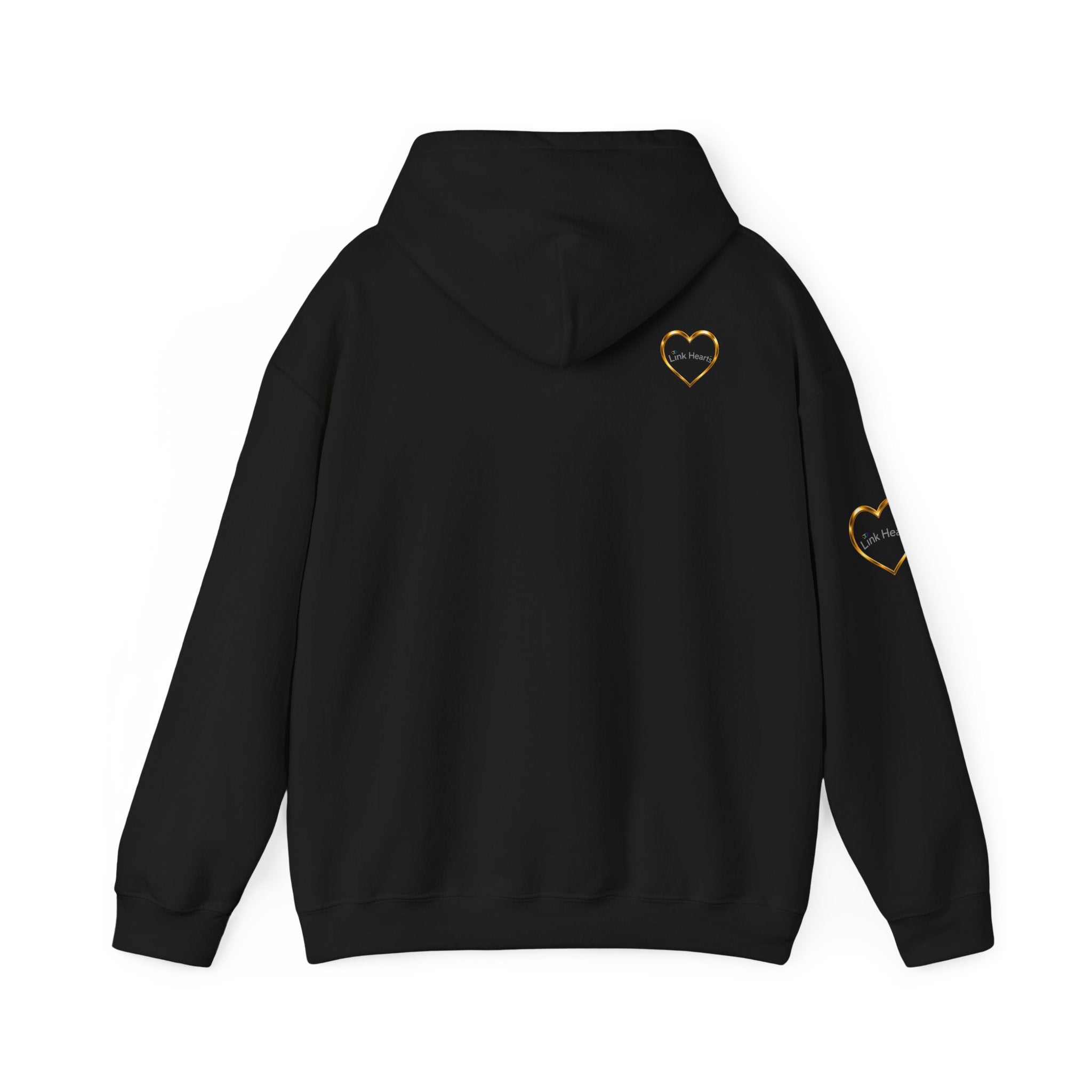 Hoodie — Rainbow Heart Hands Graphic Pullover