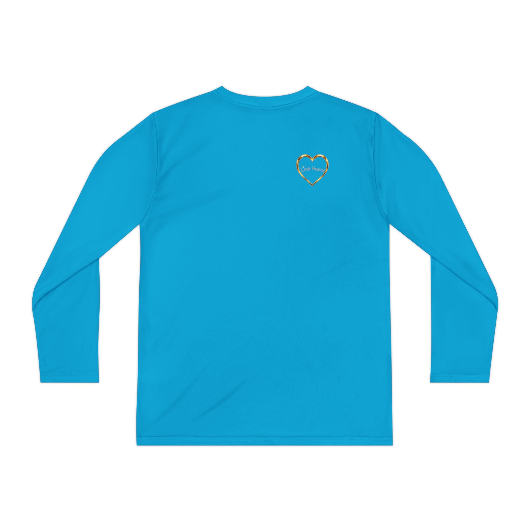 Link Hearts™ Youth Long Sleeve Tee – Rainbow Hand Heart Design (Love Unity)