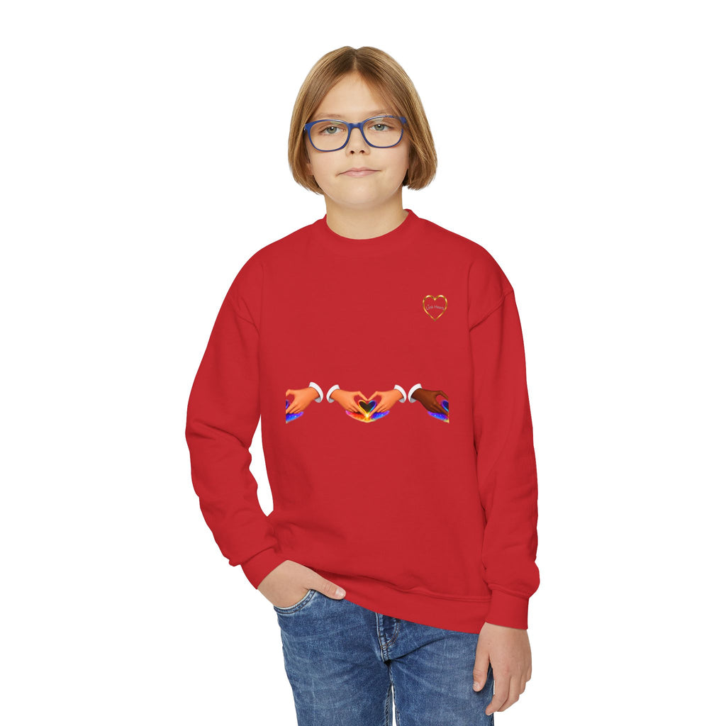 Link Hearts™ Unity Crewneck Sweatshirt — Youth Crewneck