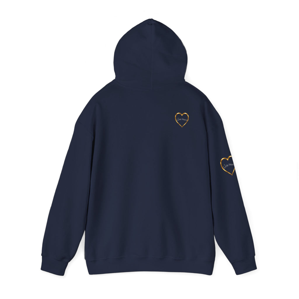 Hoodie — Rainbow Heart Hands Graphic Pullover