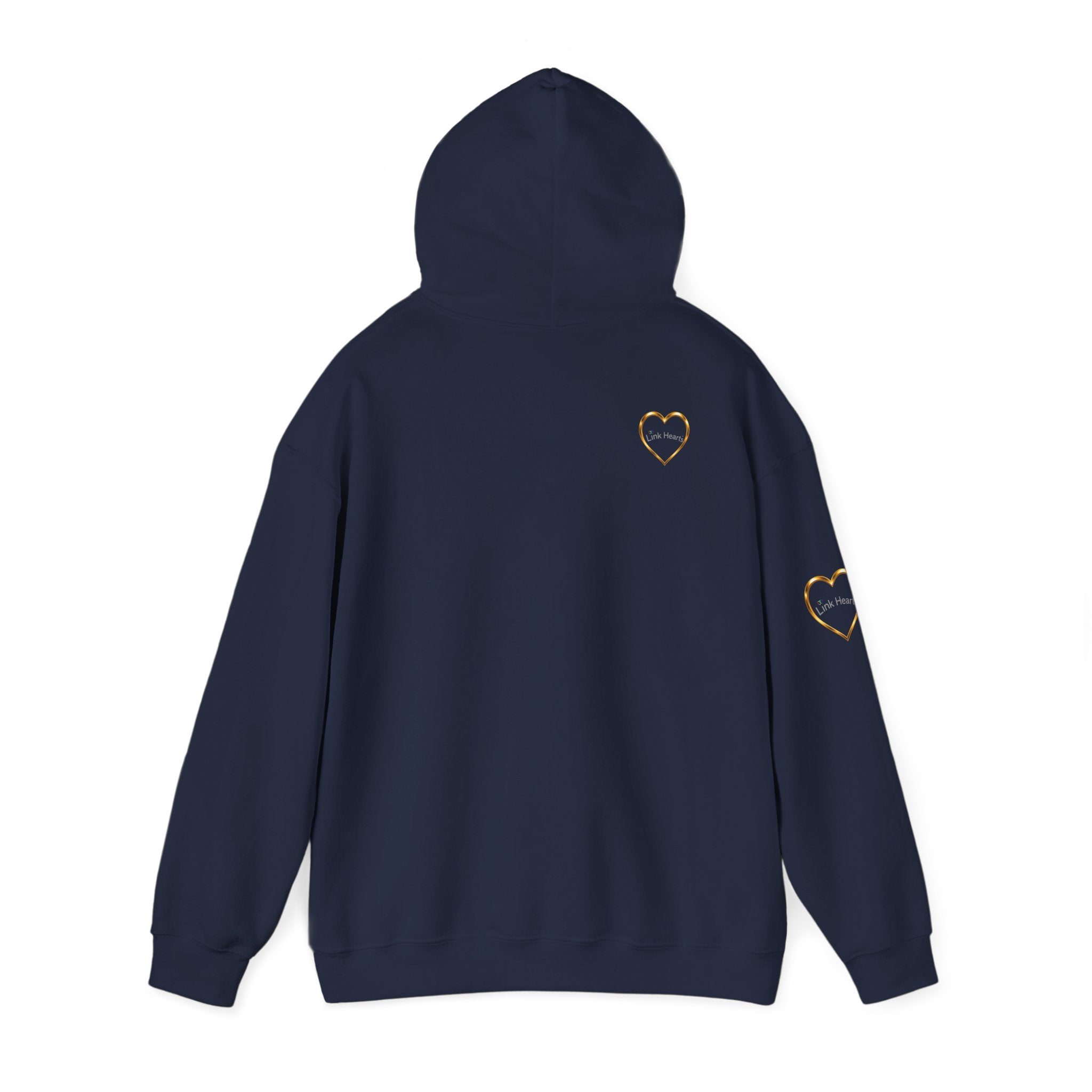 Hoodie — Rainbow Heart Hands Graphic Pullover