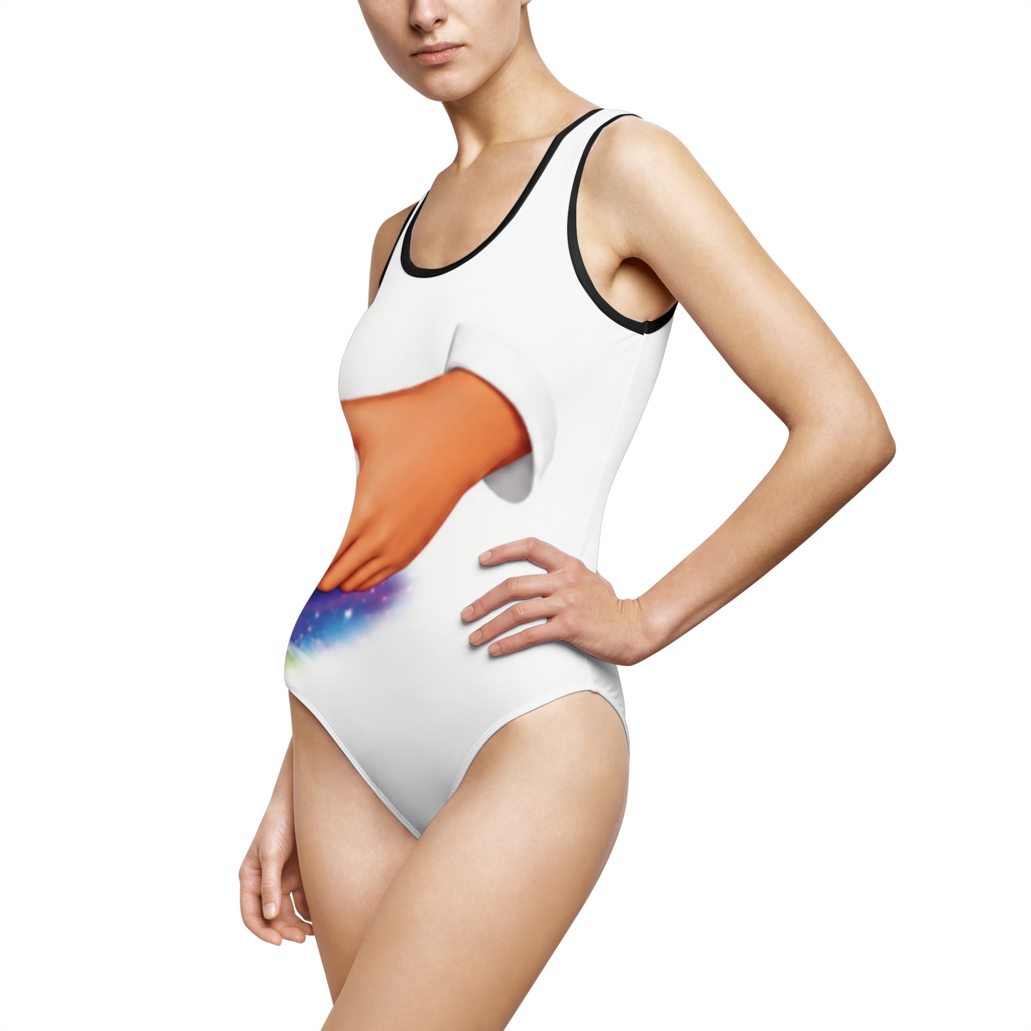 Link Hearts™ Rainbow Burst One‑Piece Swimsuit