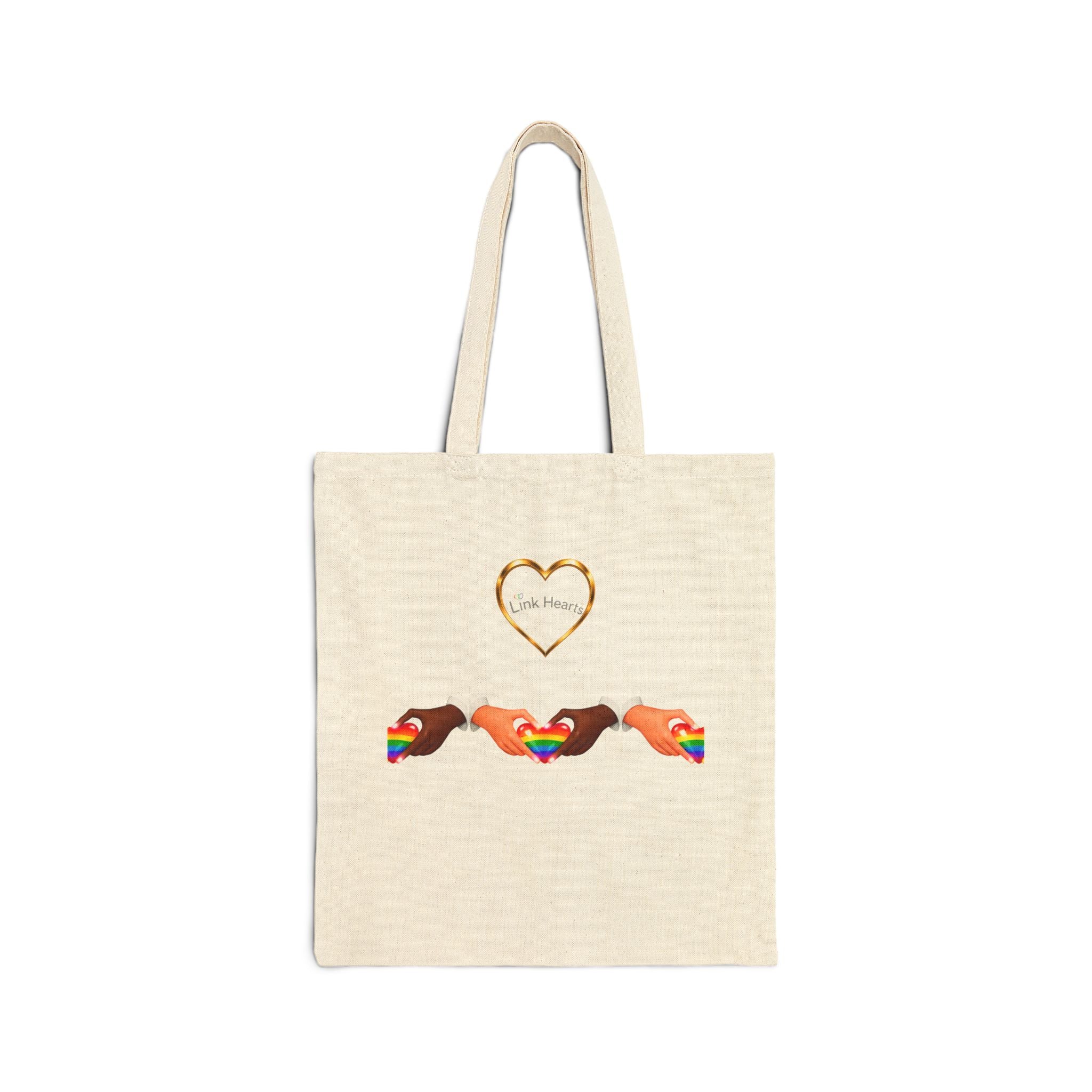Link Hearts™ - Cotton Canvas Tote Bag