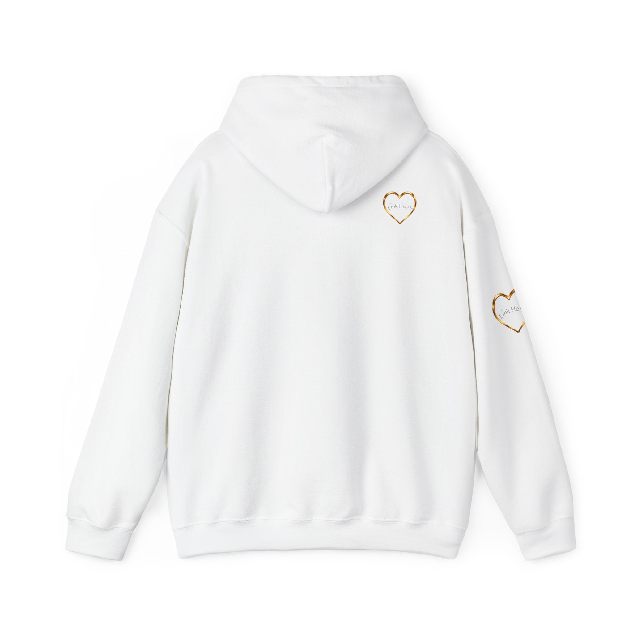 Hoodie — Rainbow Heart Hands Graphic Pullover