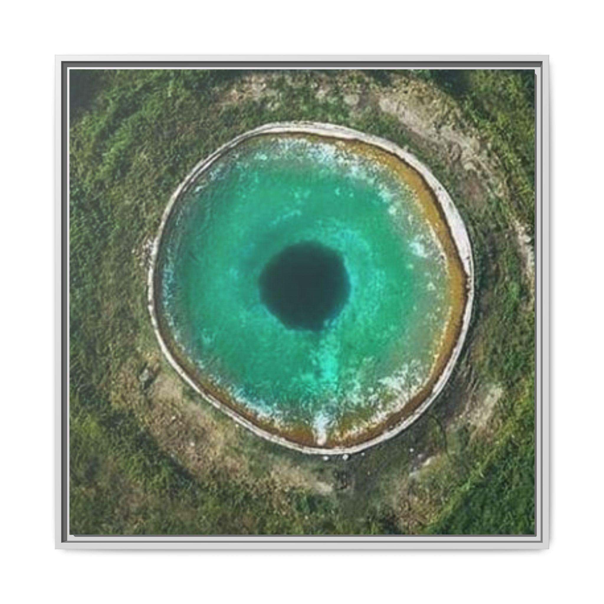 LinkHearts™ 'Sink Hole' Matte Canvas Framed Wall Art