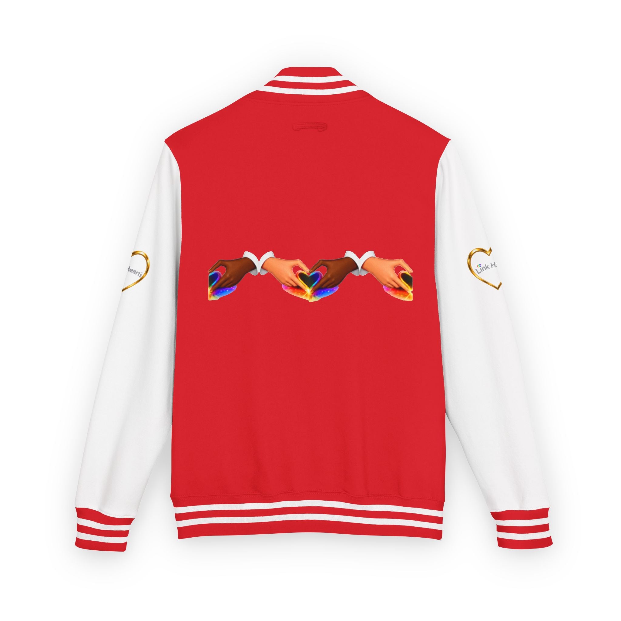 Link Hearts™ Premium Varsity Jacket – Wear the Movement.