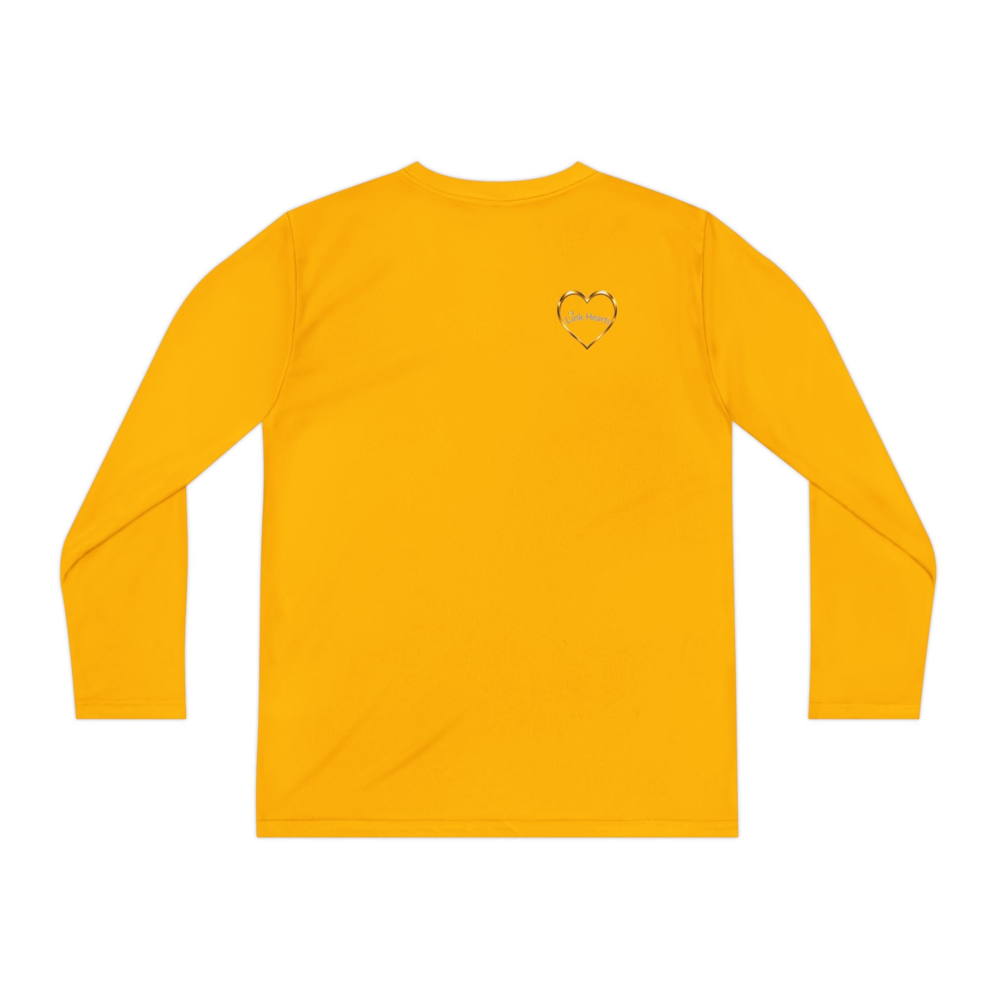 Link Hearts™ Youth Long Sleeve Tee – Rainbow Hand Heart Design (Love Unity)