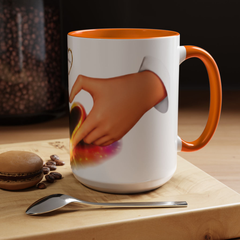 Link Hearts™ - Rainbow Unity Heart Mug.