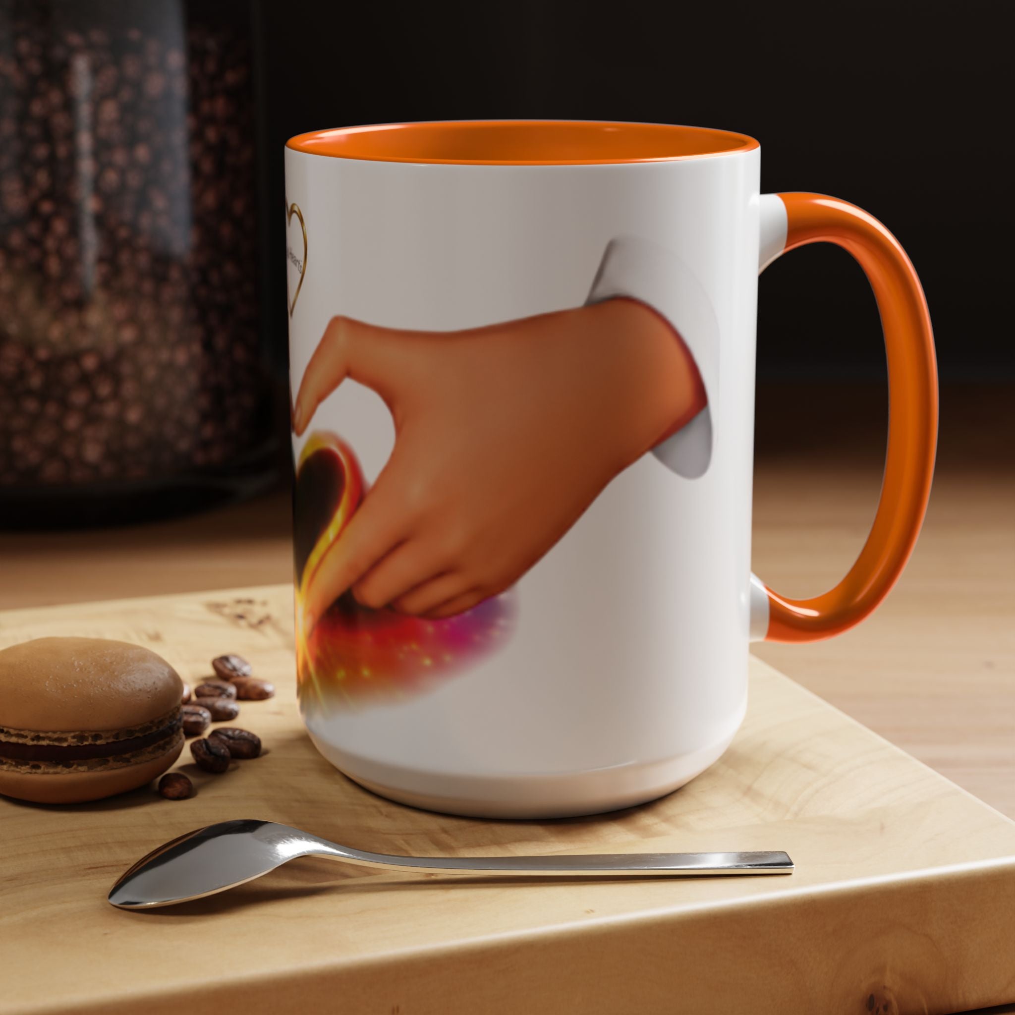 Link Hearts™ - Rainbow Unity Heart Mug.