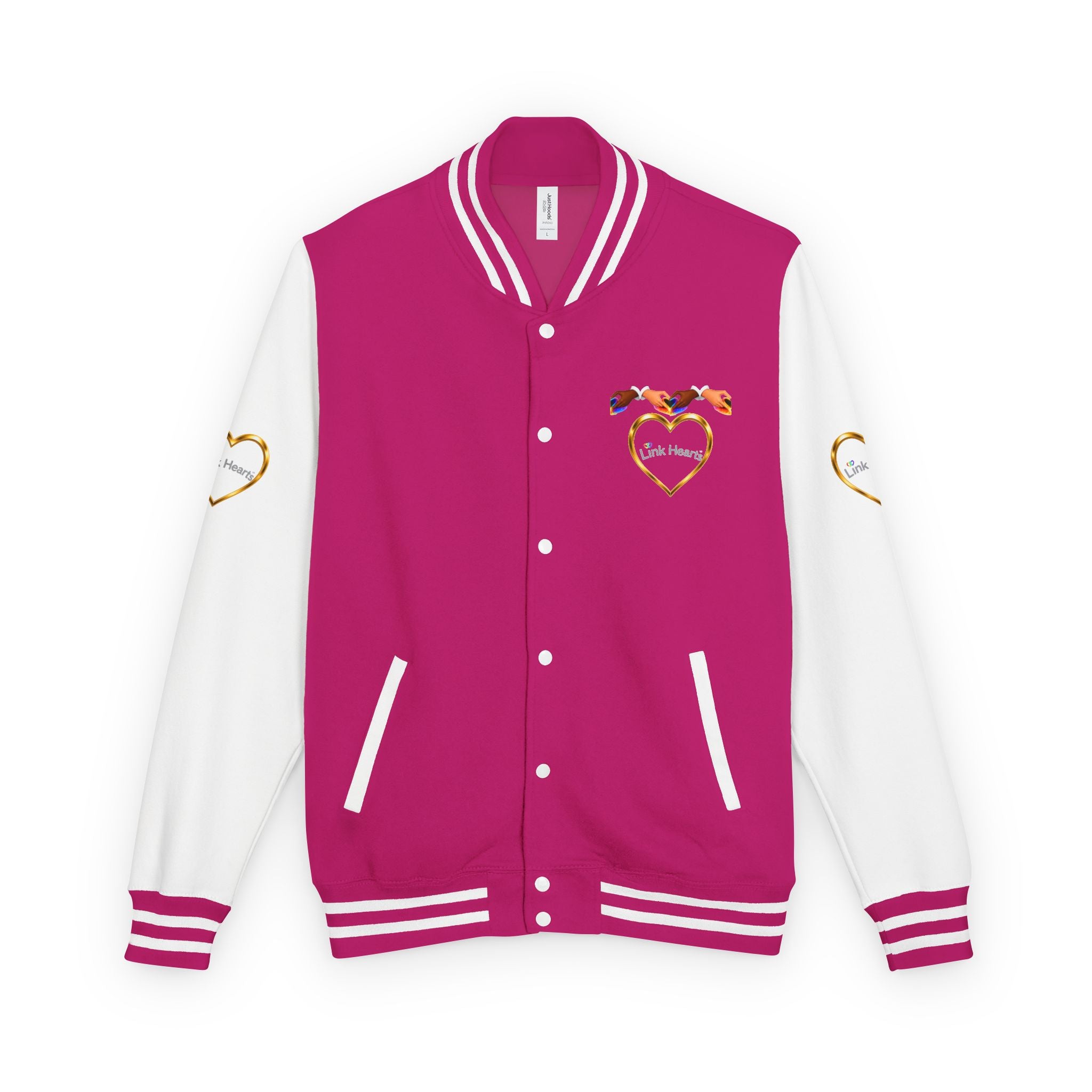 Link Hearts™ Premium Varsity Jacket – Wear the Movement.
