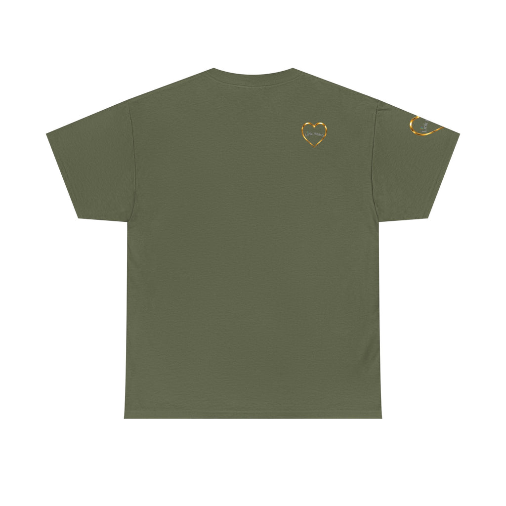 Link Hearts Unity Tee — Matching Rainbow Heart Couple Shirt (Love Wins)