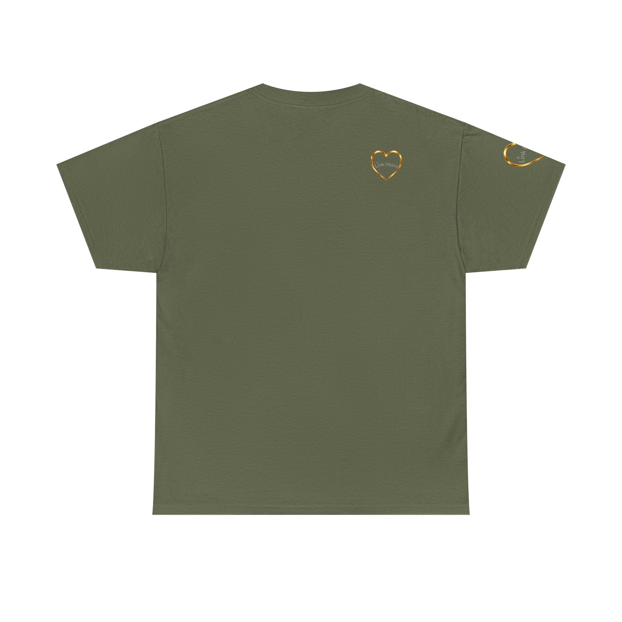 Link Hearts Unity Tee — Matching Rainbow Heart Couple Shirt (Love Wins)