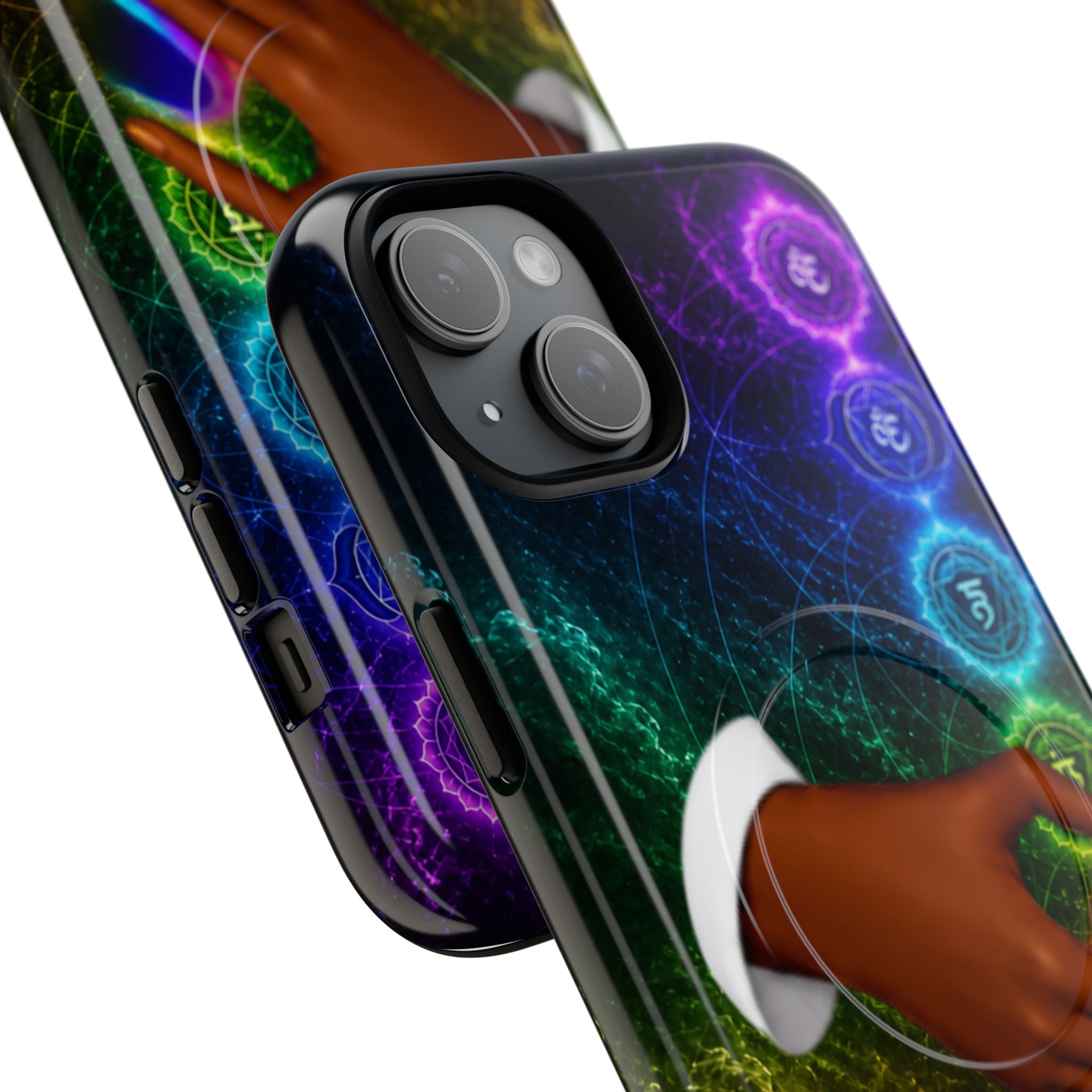 Link Hearts™ Cosmic Energy Phone Case - Chakra Healing Magnetic Phone Case