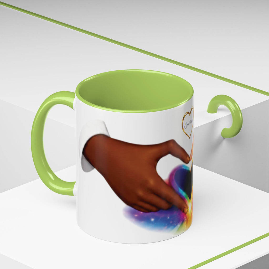 Link Hearts™ - Rainbow Unity Heart Mug.