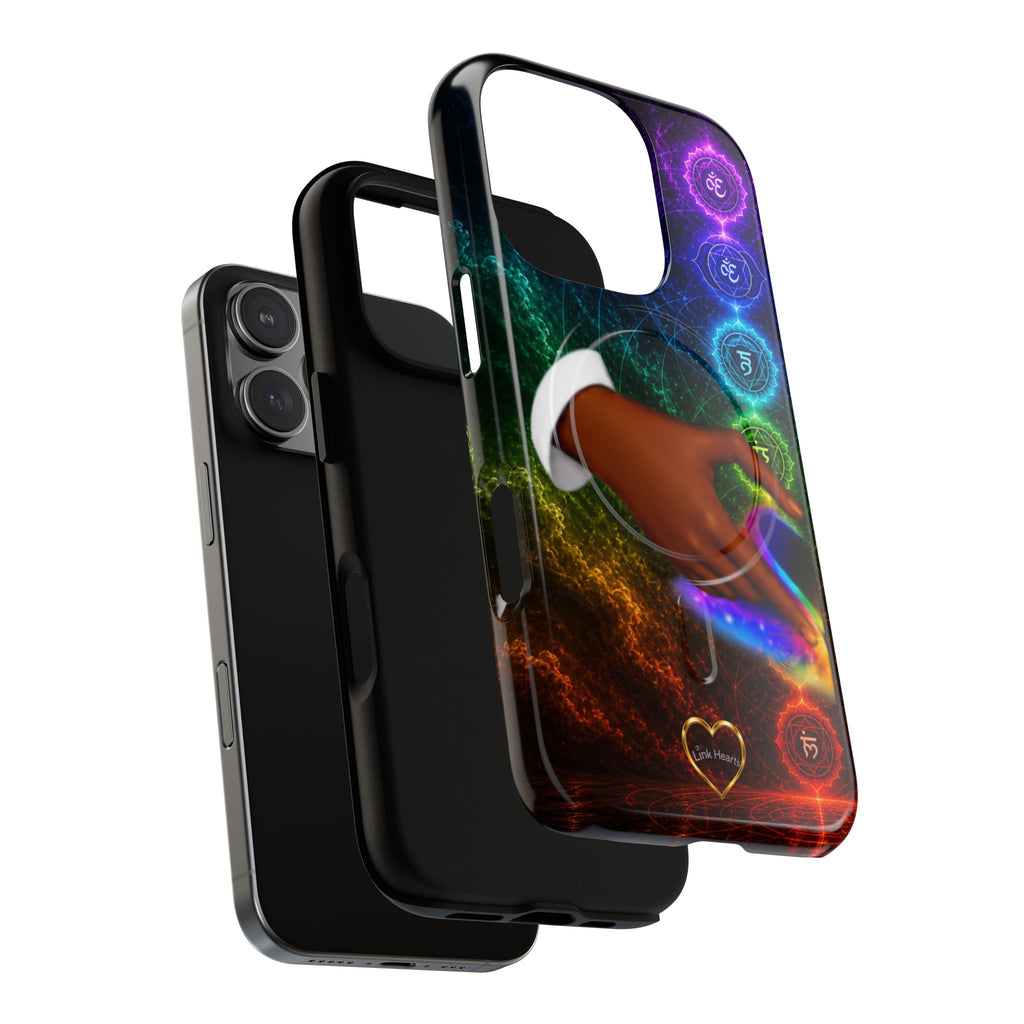 Link Hearts™ Cosmic Energy Phone Case - Chakra Healing Magnetic Phone Case