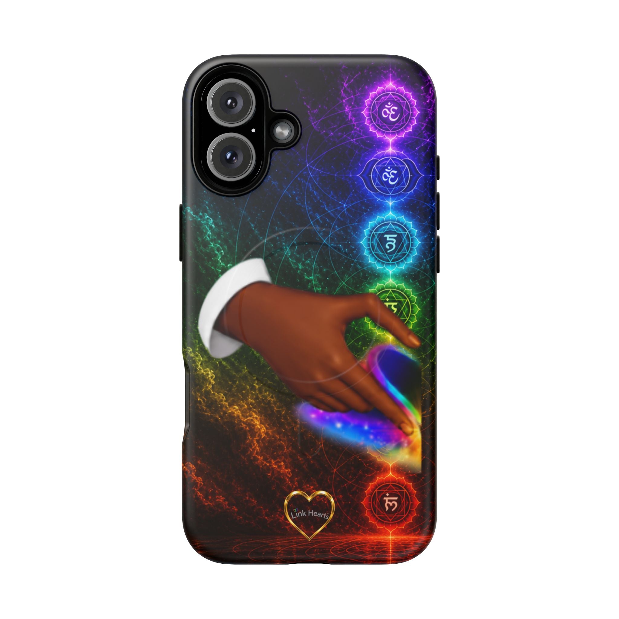 Link Hearts™ Cosmic Energy Phone Case - Chakra Healing Magnetic Phone Case