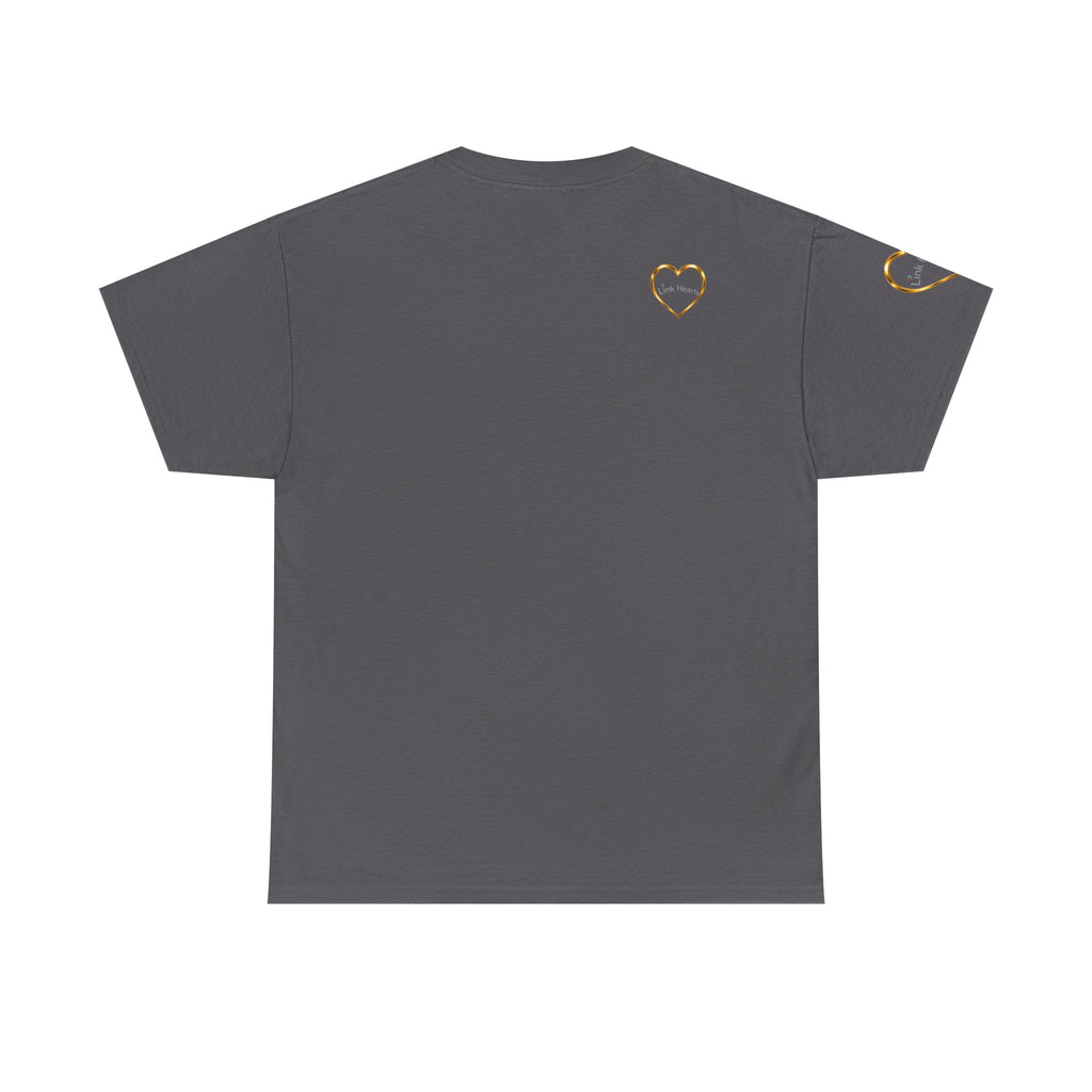 Link Hearts Unity Tee — Matching Rainbow Heart Couple Shirt (Love Wins)