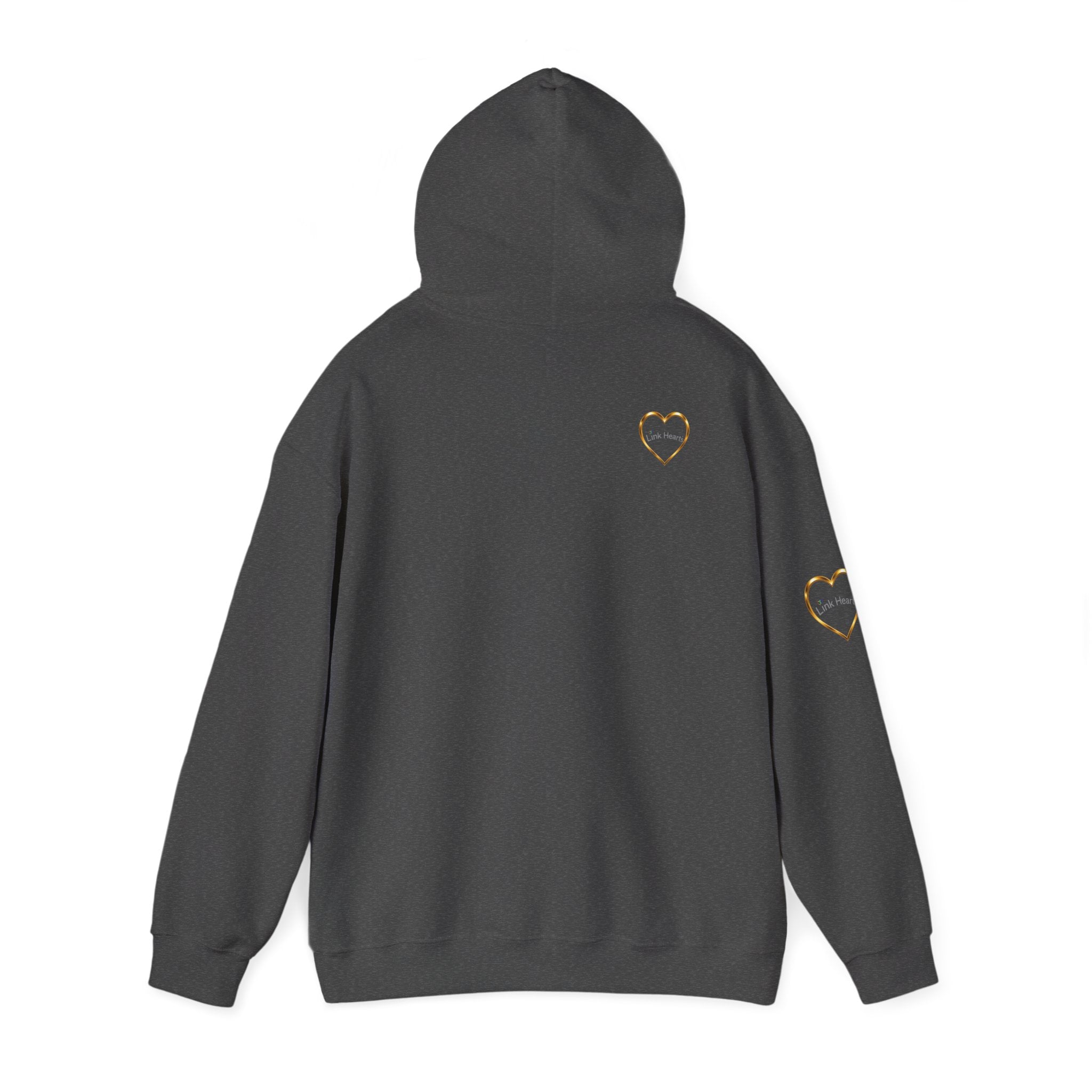 Hoodie — Rainbow Heart Hands Graphic Pullover