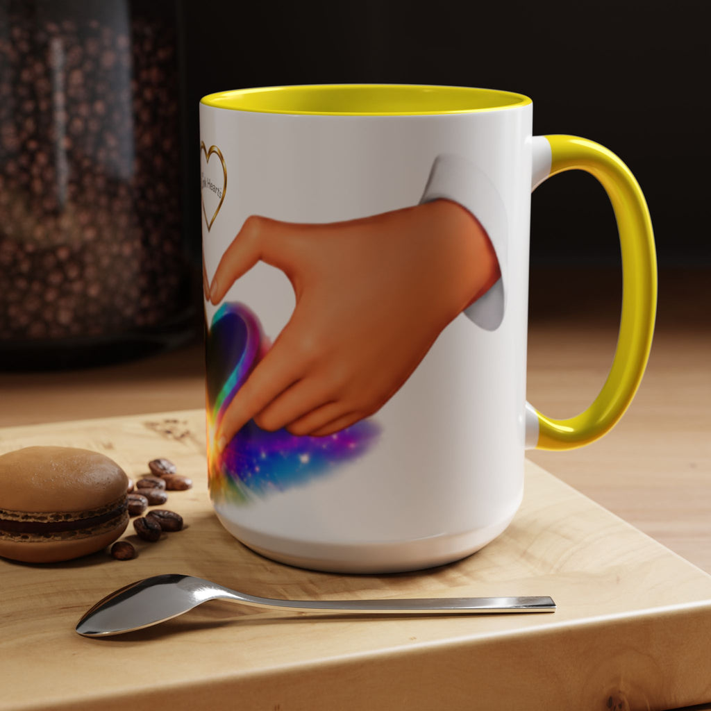 Link Hearts™ - Rainbow Heart Mug.