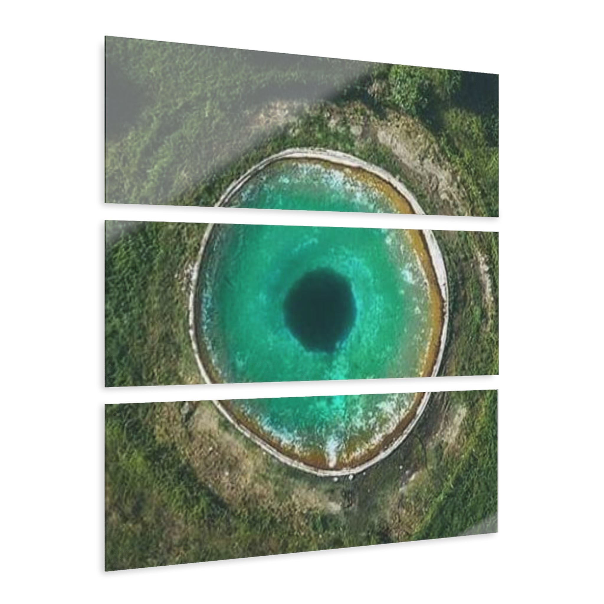 Link Hearts™ Triptych Acrylic Print — Modern Nature Wall Art ("Nature. Balance. Connection.")