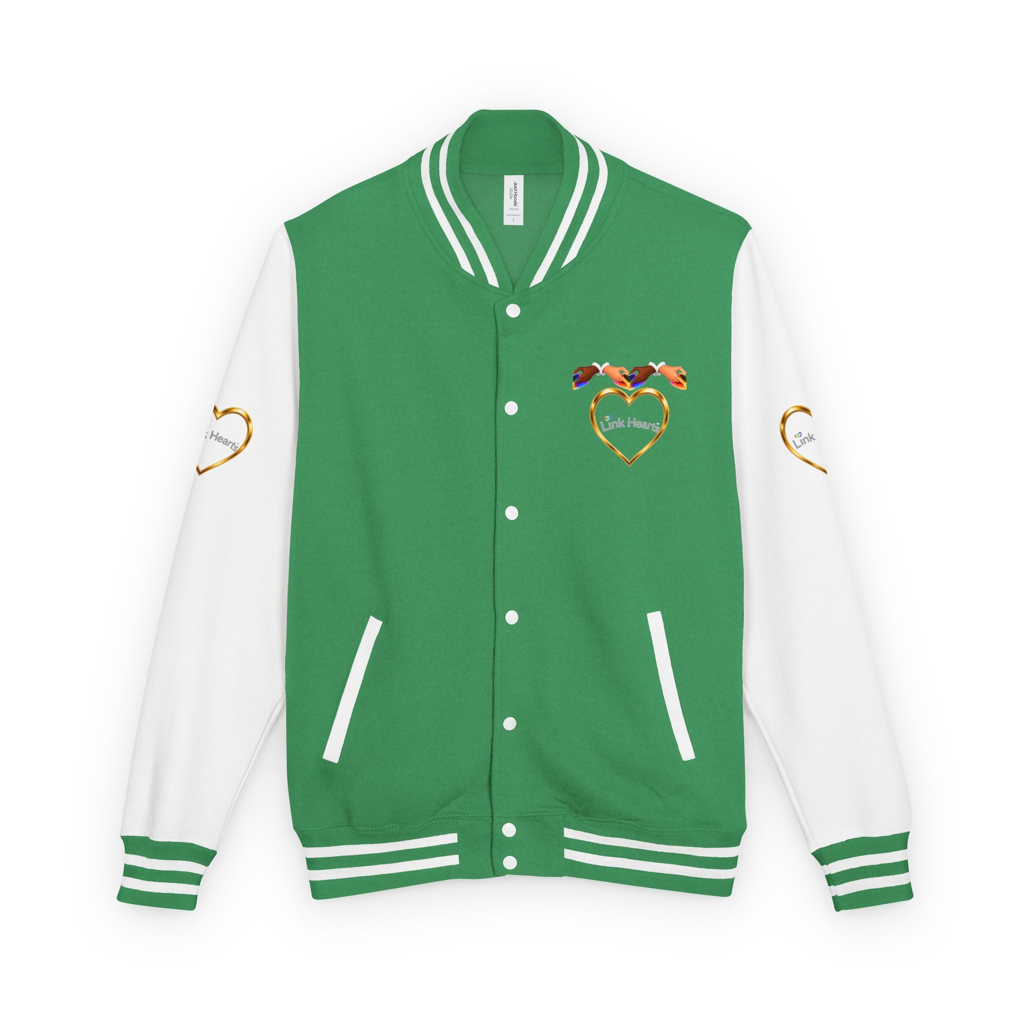 Link Hearts™ Premium Varsity Jacket – Wear the Movement.