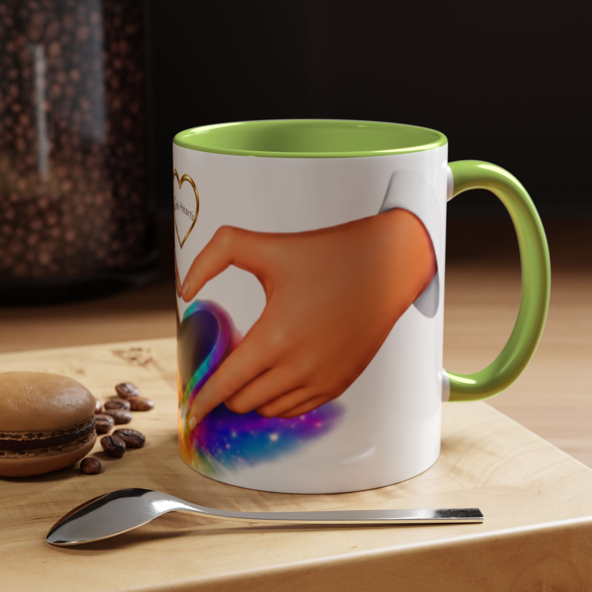 Link Hearts™ - Rainbow Heart Mug.