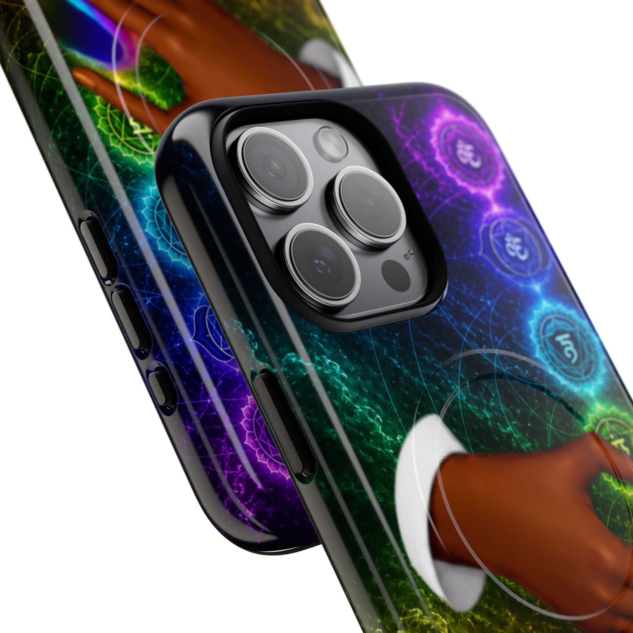 Link Hearts™ Cosmic Energy Phone Case - Chakra Healing Magnetic Phone Case