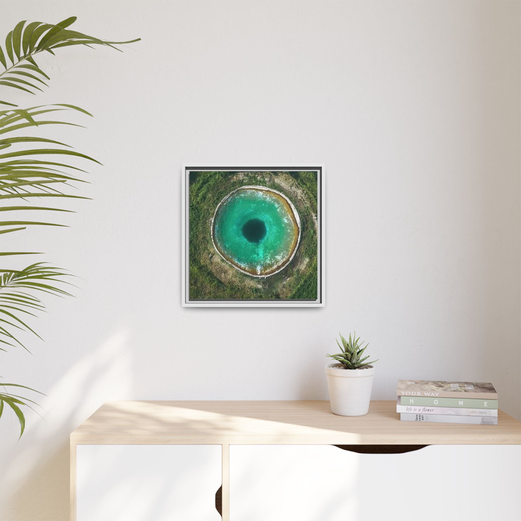 LinkHearts™ 'Sink Hole' Matte Canvas Framed Wall Art