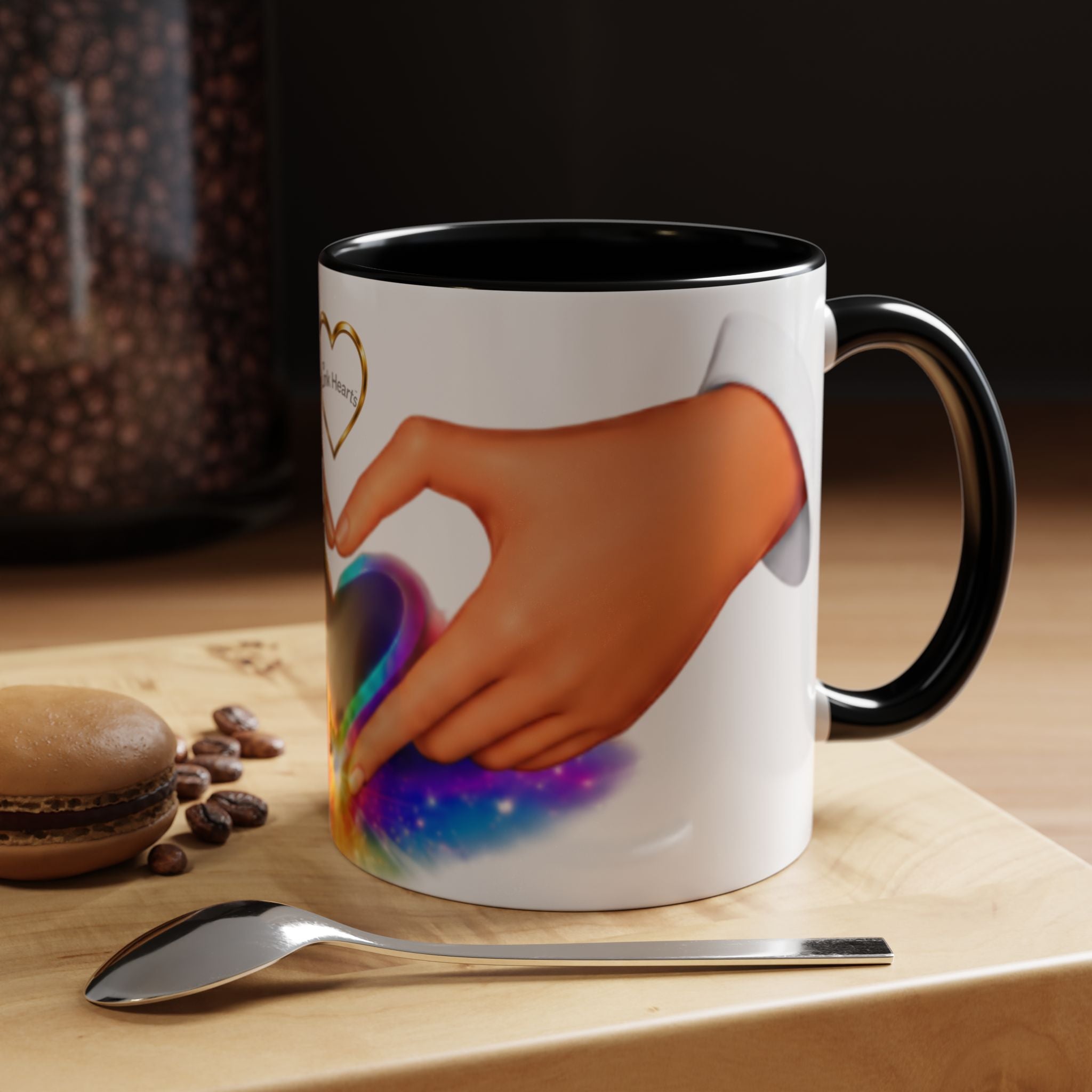 Link Hearts™ - Rainbow Heart Mug.