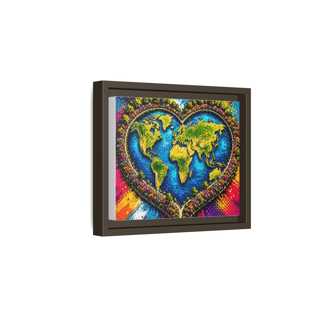 LinkHearts™ Framed Matte Canvas Wall Art — Multi‑Color