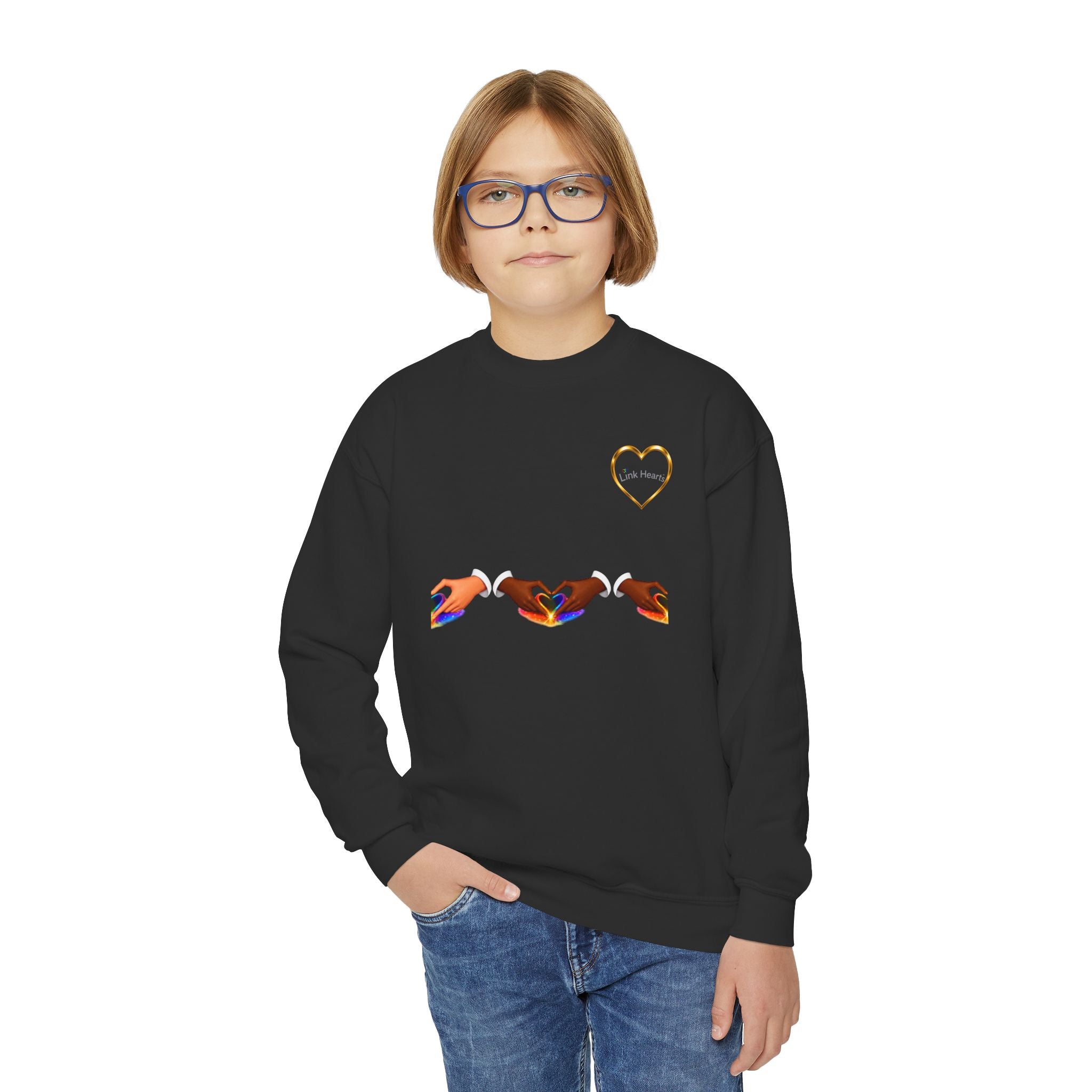 Link Hearts™ Unity Youth Crewneck Sweatshirt