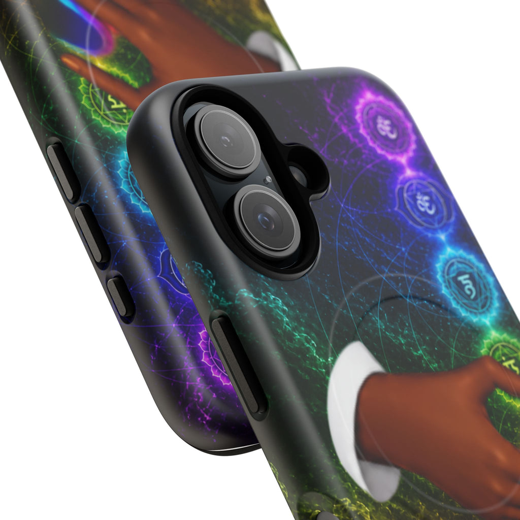 Link Hearts™ Cosmic Energy Phone Case - Chakra Healing Magnetic Phone Case