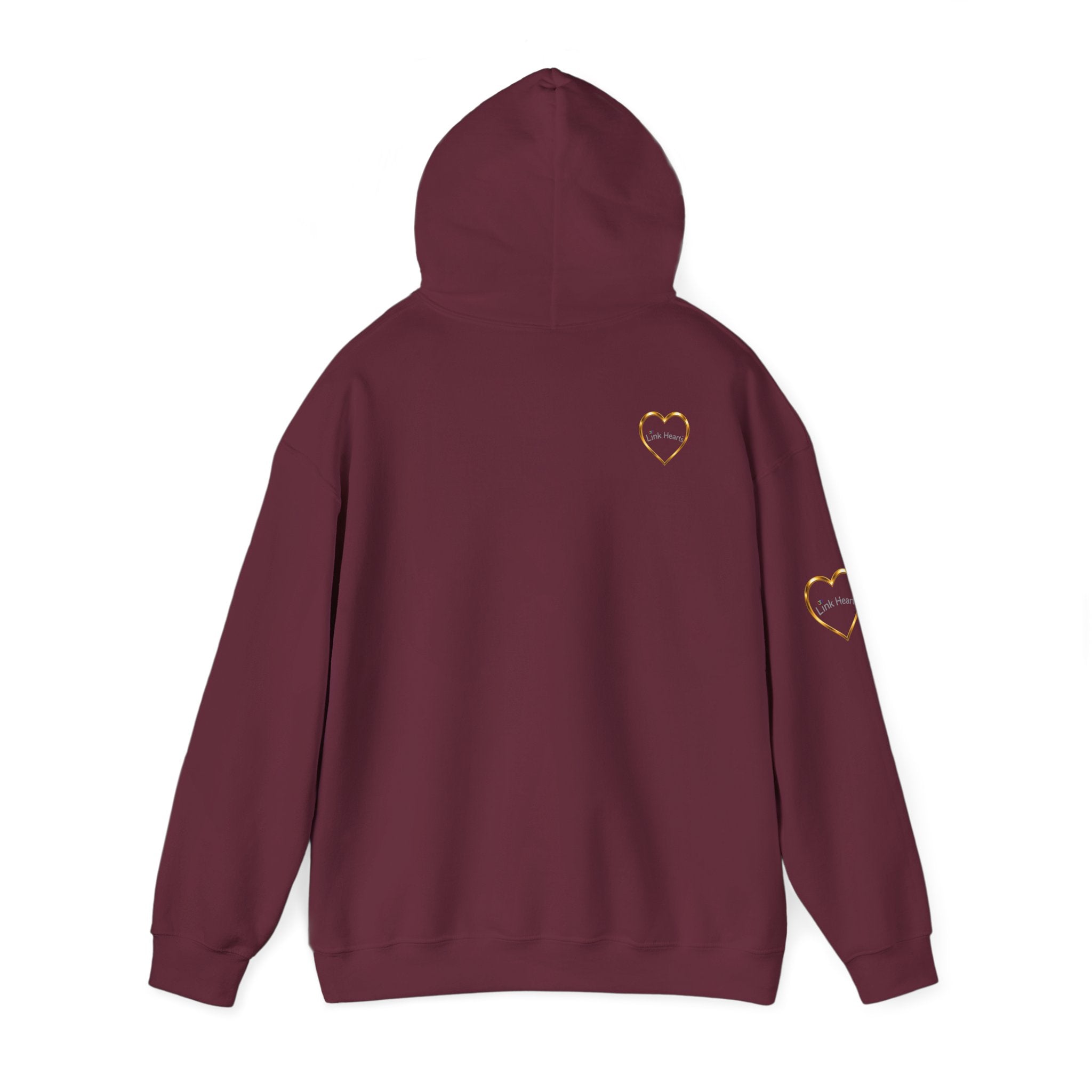 Hoodie — Rainbow Heart Hands Graphic Pullover