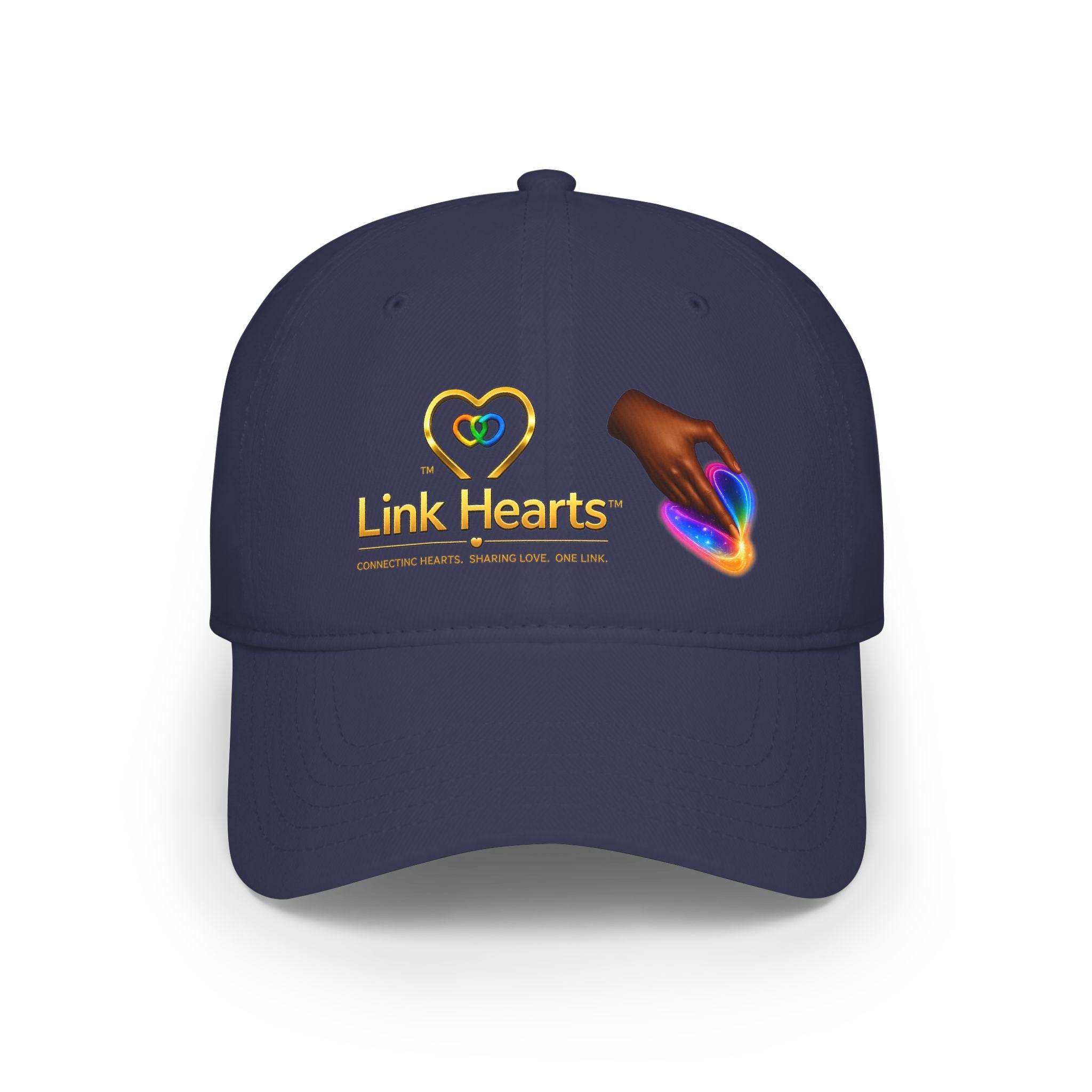 Low Profile Baseball Cap — "Link Hearts" Charity Logo Hat